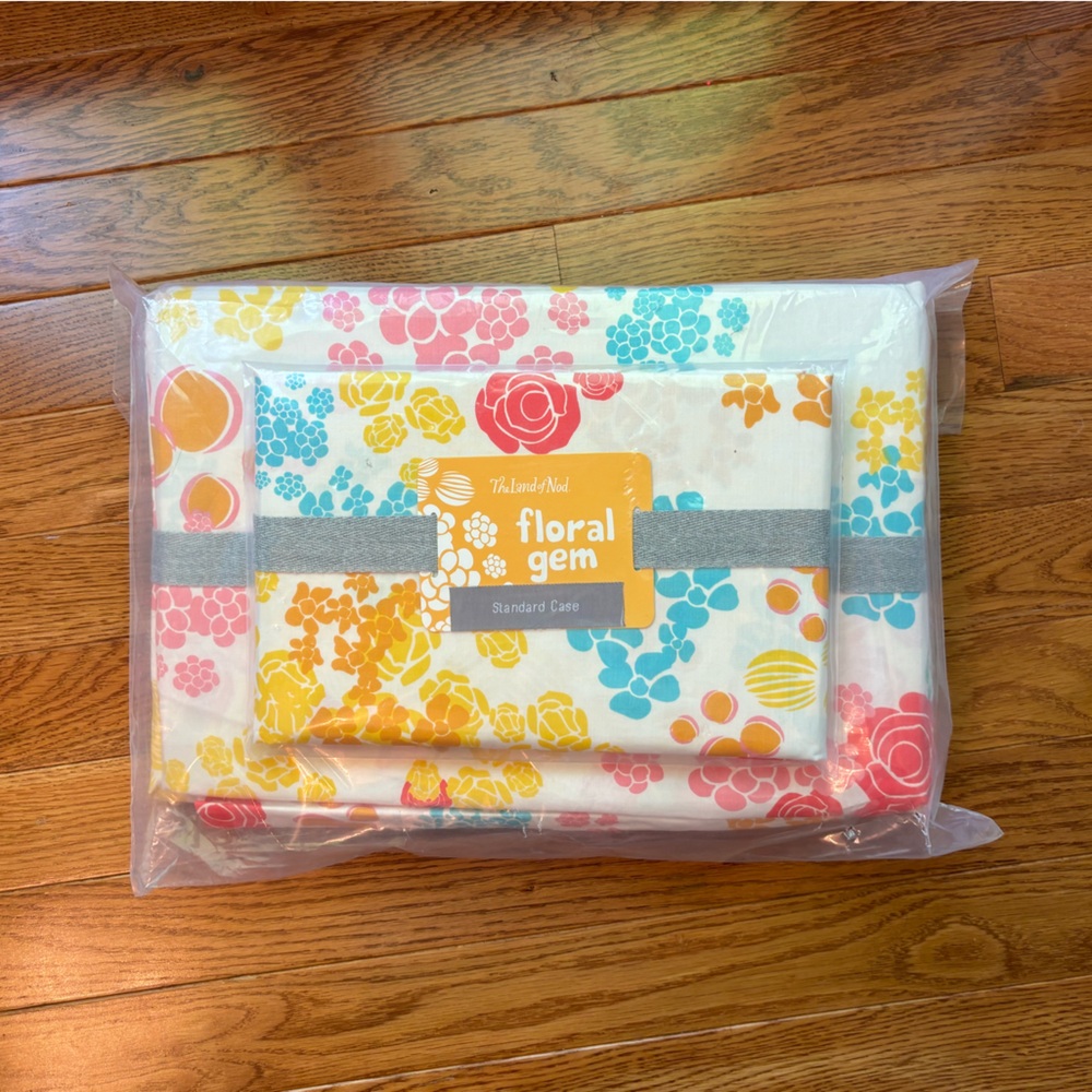 Land Of Nod Floral Gem Bedding Sheets - Multicolor
